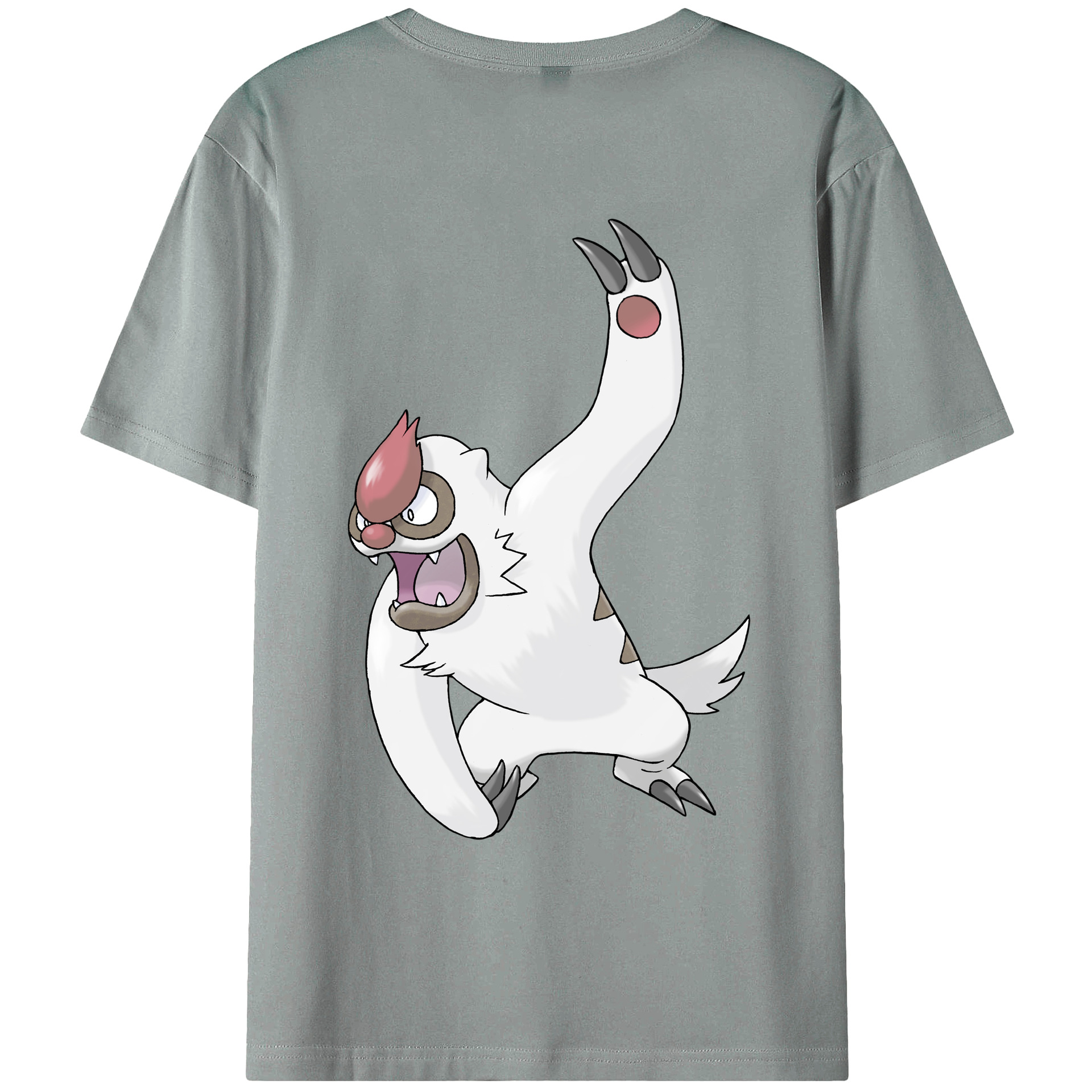 （画像用） ポケットモンスター Pokémon 綿100％ メンズ半袖Tシャツ（バックプリント） 通気性